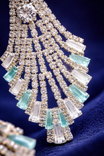 Luxury Crystal Fan Drop Earrings for Women (EAR7)