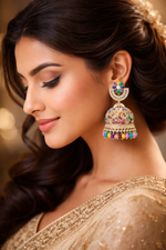 Traditional Multicolor Jhumka Earrings (EAR11)