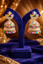Traditional Multicolor Jhumka Earrings (EAR11)