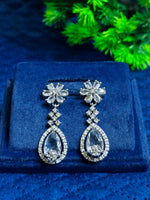 Luxury Crystal Drop American Diamond Necklace Set (MAN06)