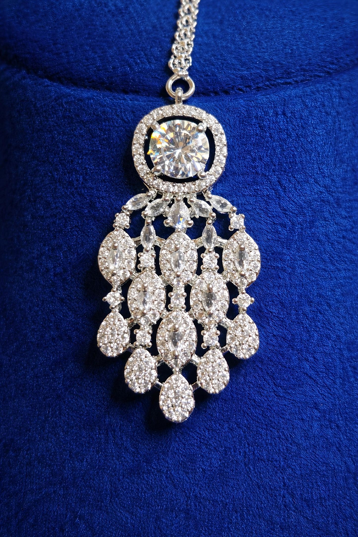 Luxury American Diamond Necklace Set (MAN01)