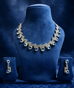 Crystal Drop American Diamond Necklace Set (MAN19)