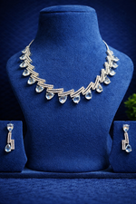 Crystal Drop American Diamond Necklace Set (MAN19)