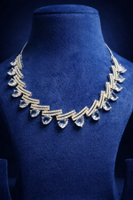 Crystal Drop American Diamond Necklace Set (MAN19)