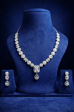 Luxury Crystal American Diamond Necklace Set (MAN23)