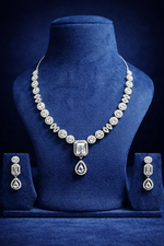 Luxury Crystal American Diamond Necklace Set (MAN23)