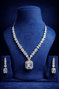 Luxury Crystal American Diamond Pendant Set (MAN20)