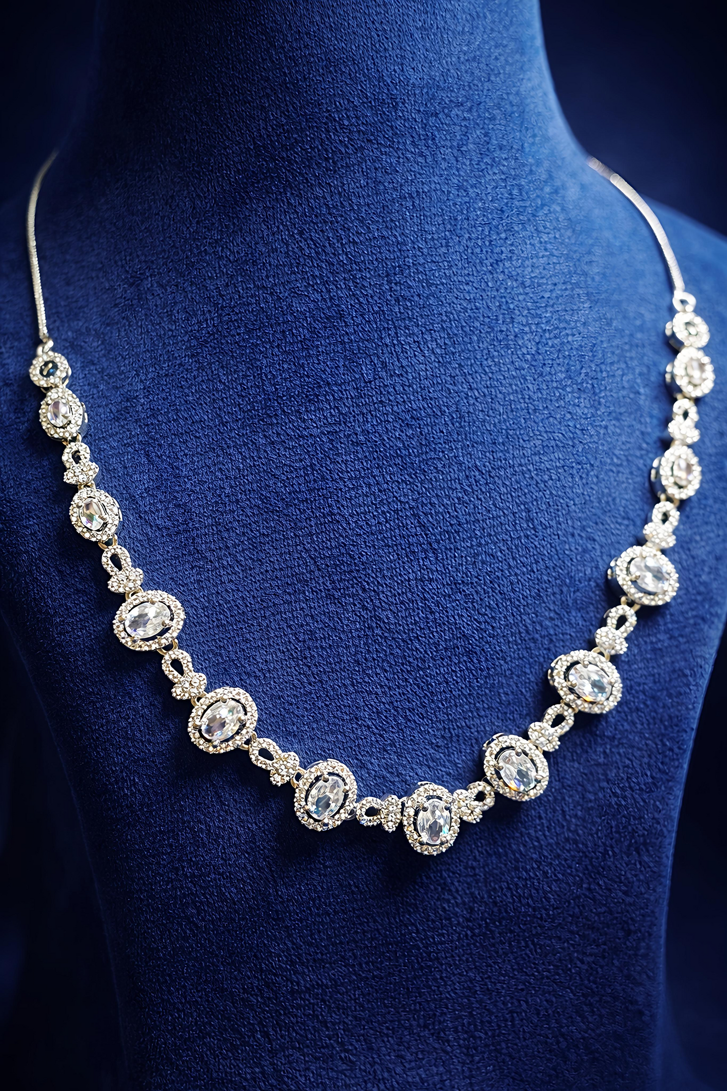 Elegant American Diamond Necklace Set (MAN18)
