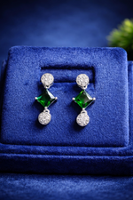 Emerald Green Stone Jewellery Combo Set for Women (MAN13)