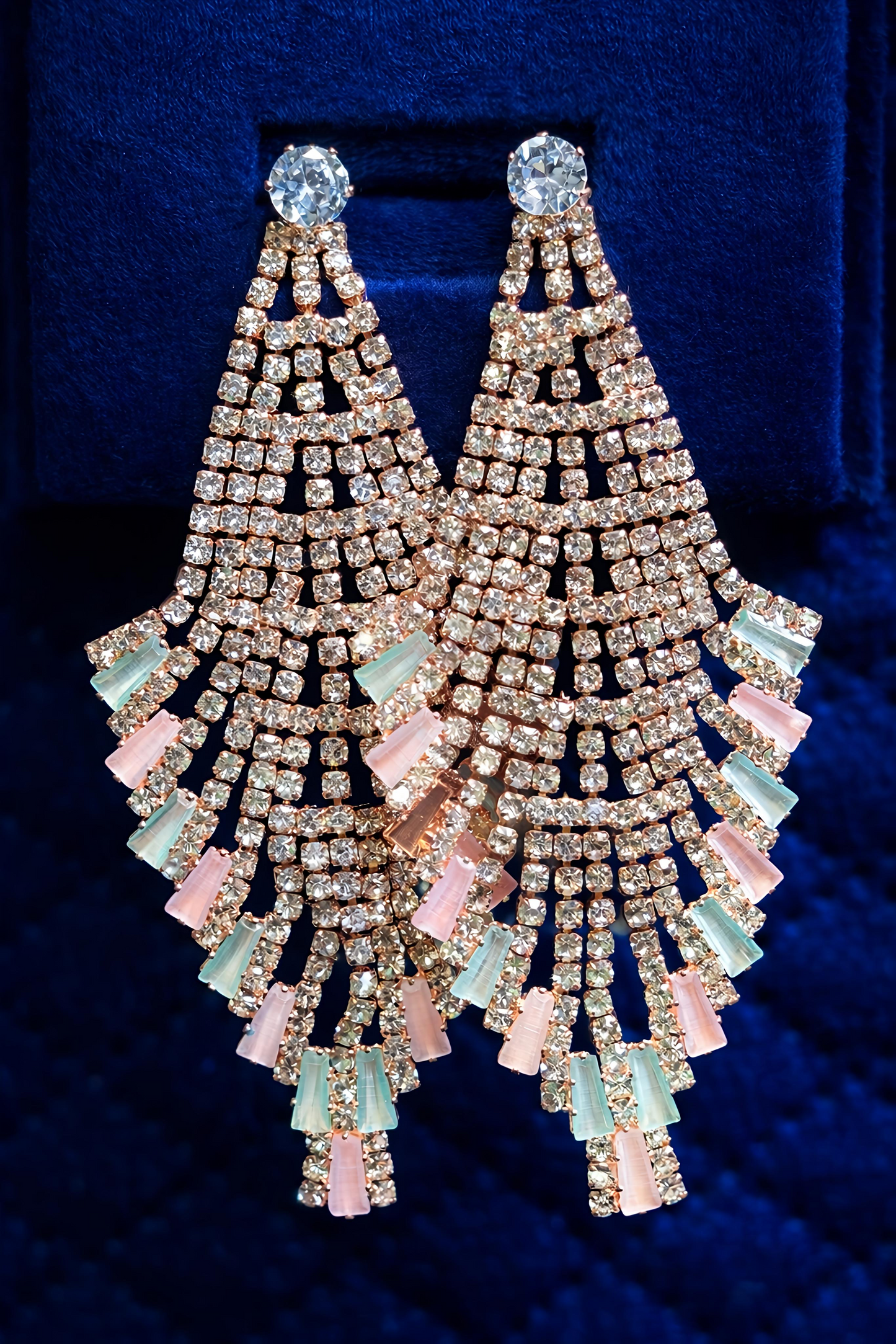 Elegant Crystal Tassel Drop Earrings for Women (EAR1)