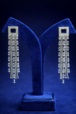 Gold Tone Crystal Long Dangler Party Wear Earrings (EAR3)