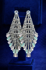 Luxury Crystal Fan Drop Earrings for Women (EAR7)