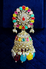 Multicolor Kundan Pendant Set for Women (EAR18)