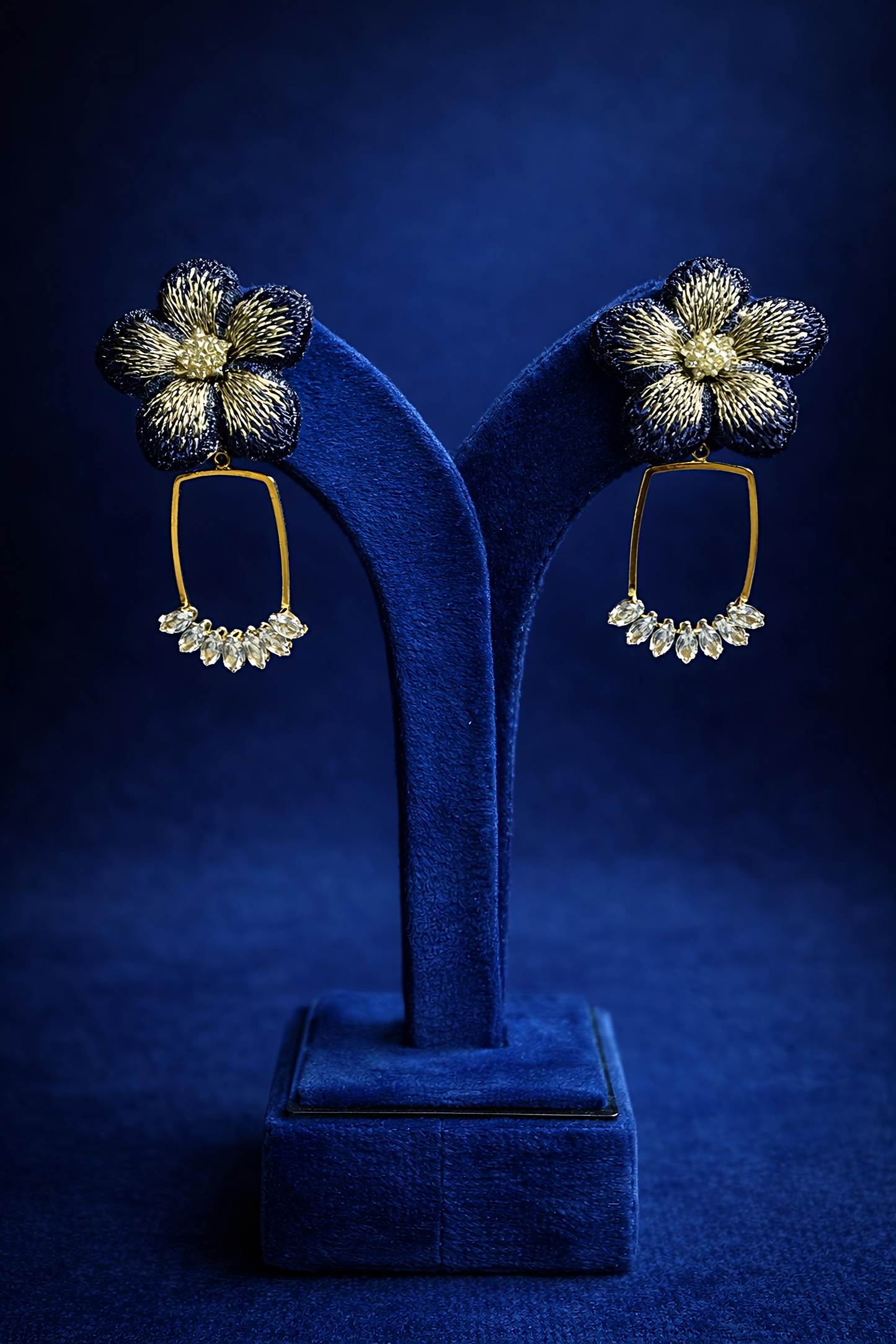 Elegant Floral Drop Earrings for Women (EAR12)