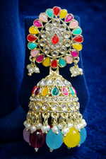 Multicolor Kundan Pendant Set for Women (EAR18)