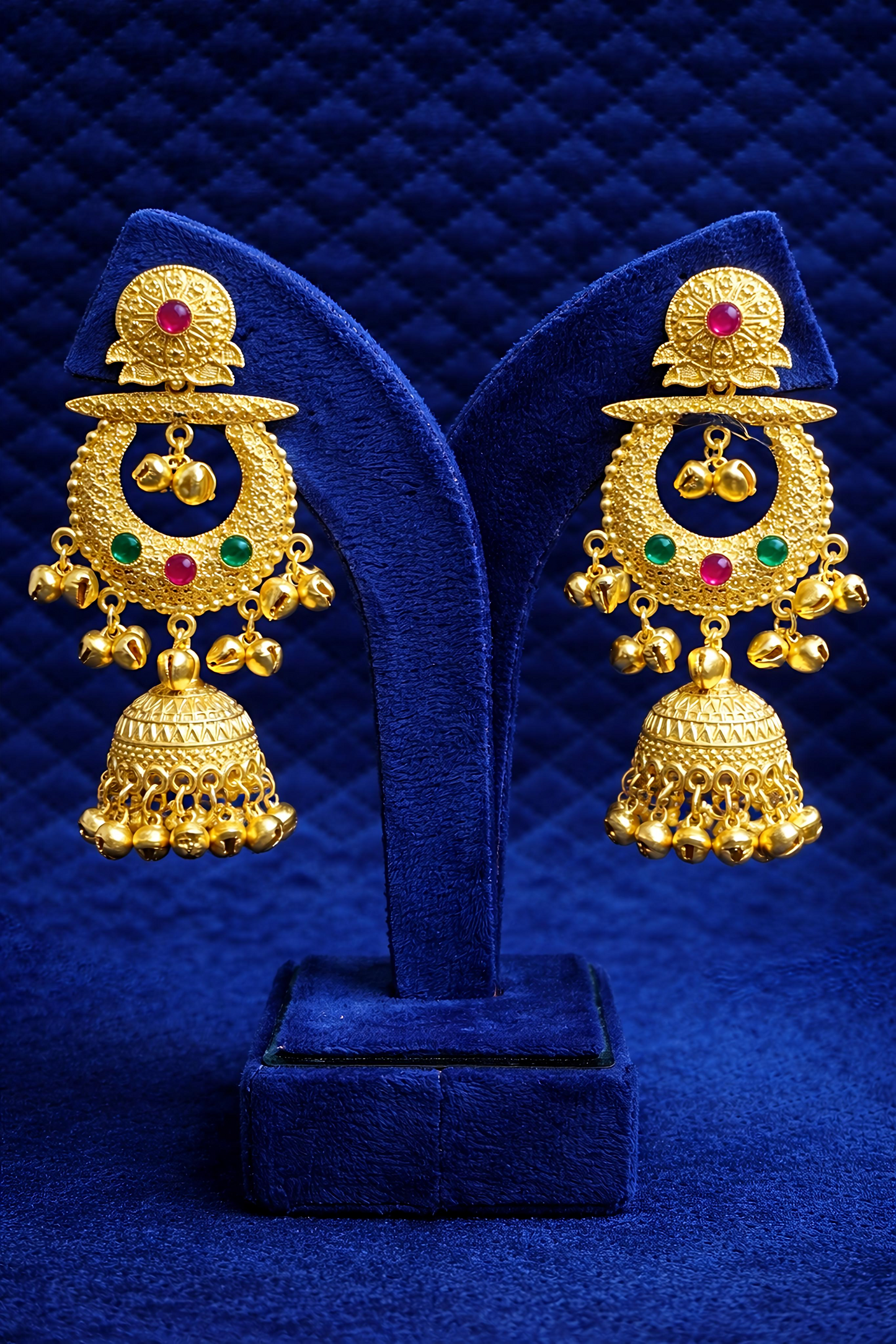Traditional Gold Plated Jhumka Earrings (EAR19)