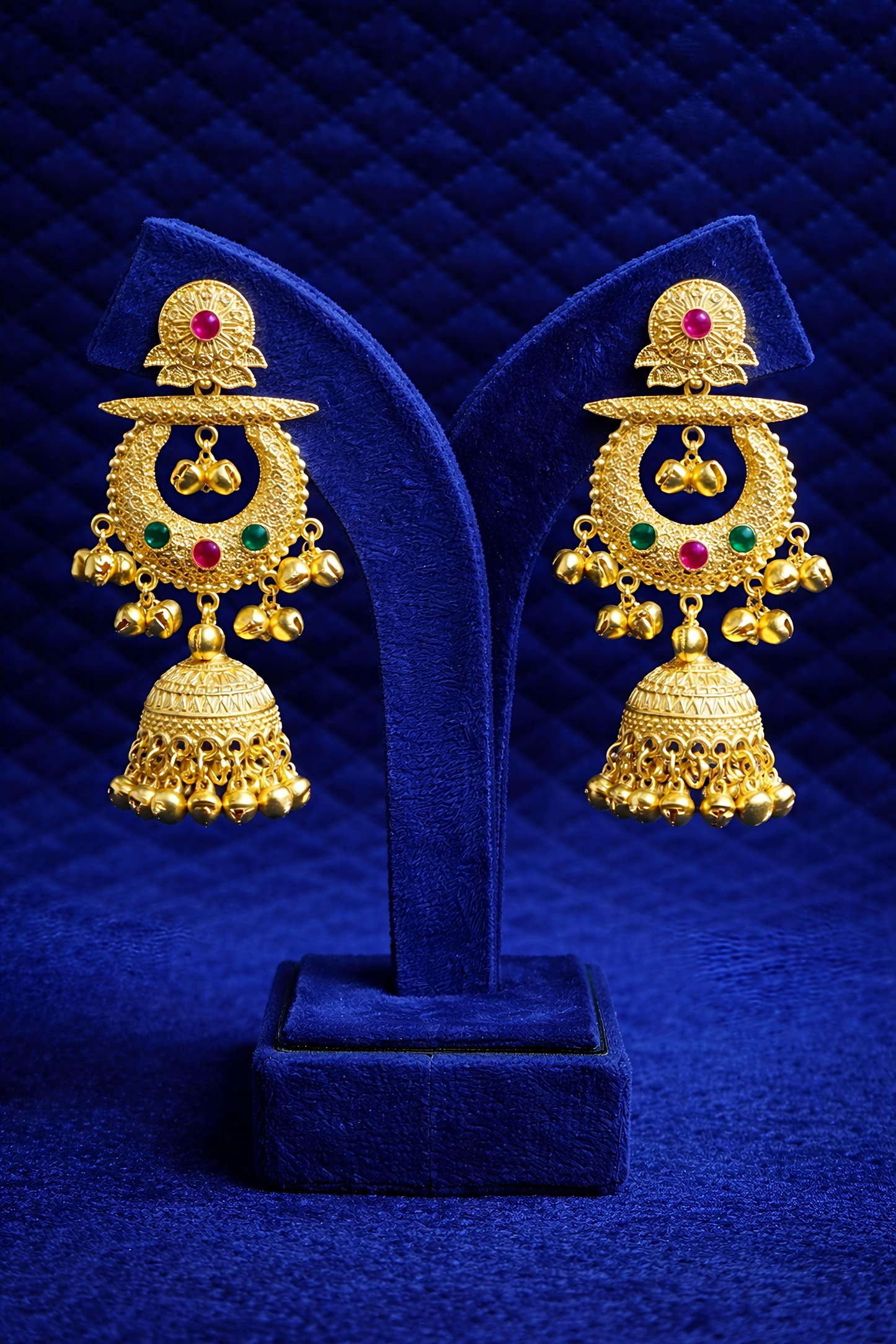 Traditional Gold Plated Jhumka Earrings (EAR19)