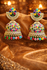 Traditional Multicolor Jhumka Earrings (EAR11)