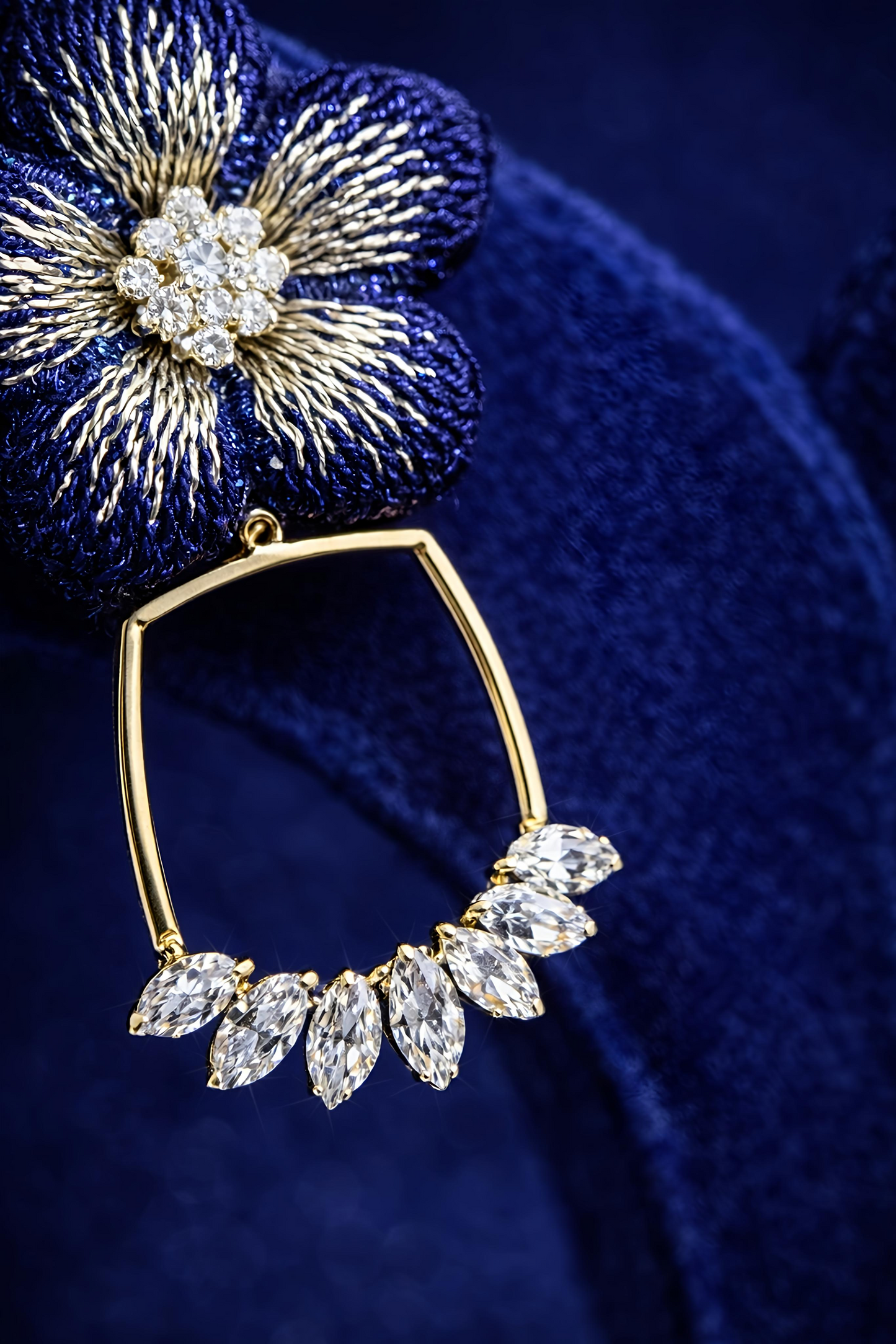 Elegant Floral Drop Earrings for Women (EAR12)