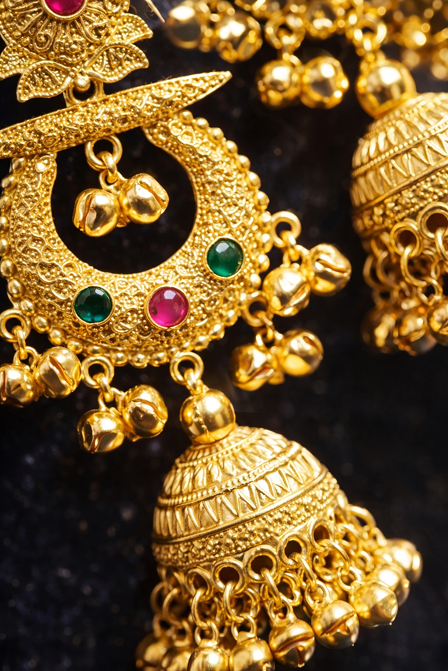 Traditional Gold Plated Jhumka Earrings (EAR19)