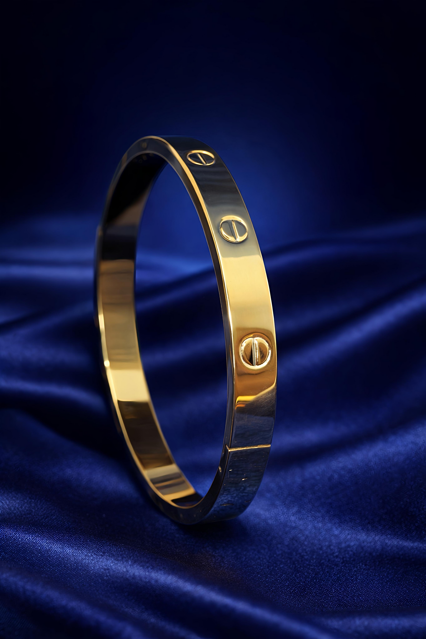 Luxury Gold Screw Bangle Bracelet (BAR1)