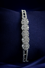 Luxury Diamond-Style Silver Bracelet (BAR2)