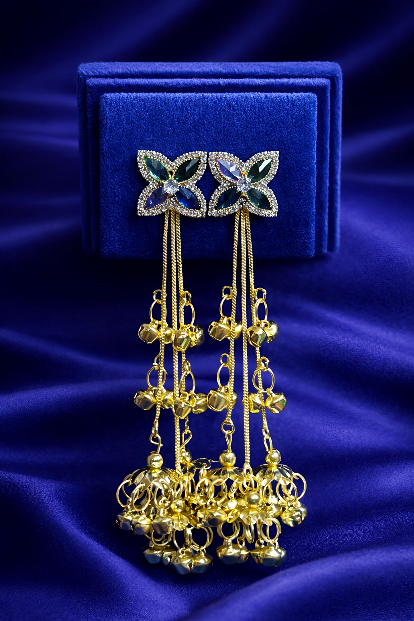Gold Plated Long Jhumki Earrings for Women (EAR27)