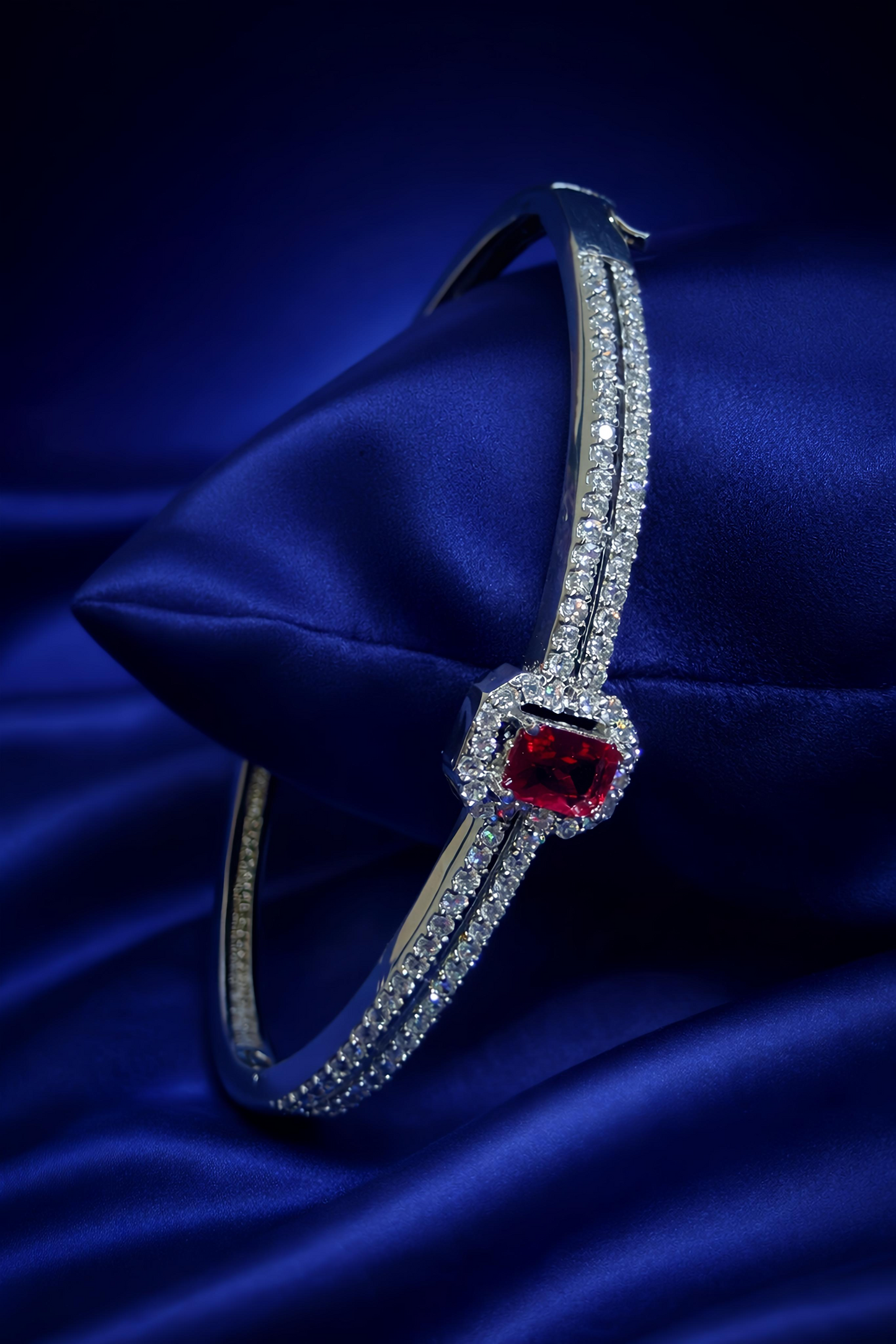Premium Ruby Crystal Bracelet (BAR3)