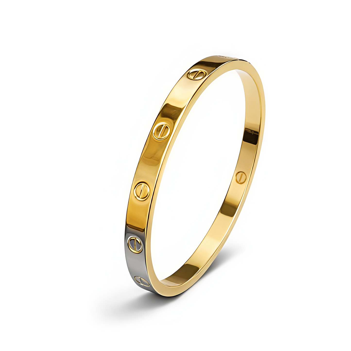 Luxury Gold Screw Bangle Bracelet (BAR1)