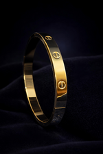 Luxury Gold Screw Bangle Bracelet (BAR1)