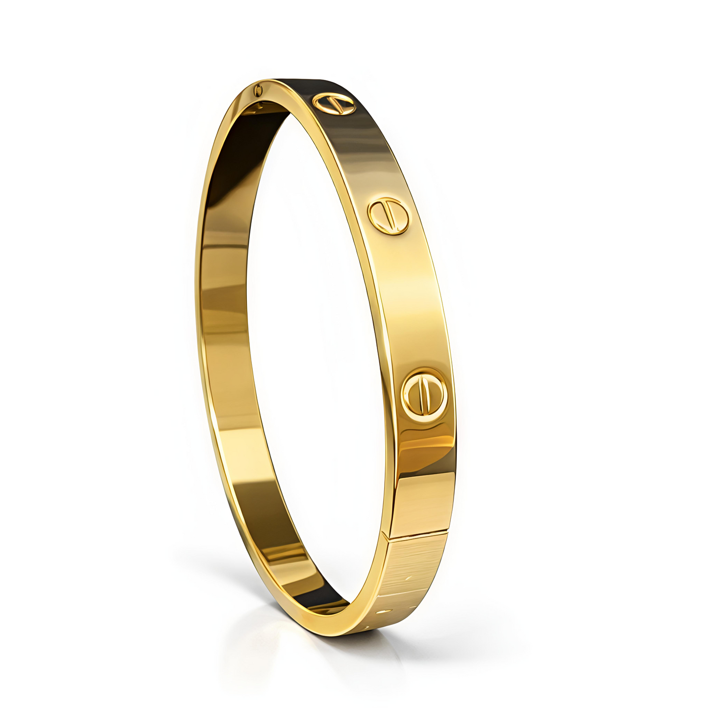 Luxury Gold Screw Bangle Bracelet (BAR1)