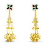 Multicolor Stone Statement Ethnic Earrings (EAR28)