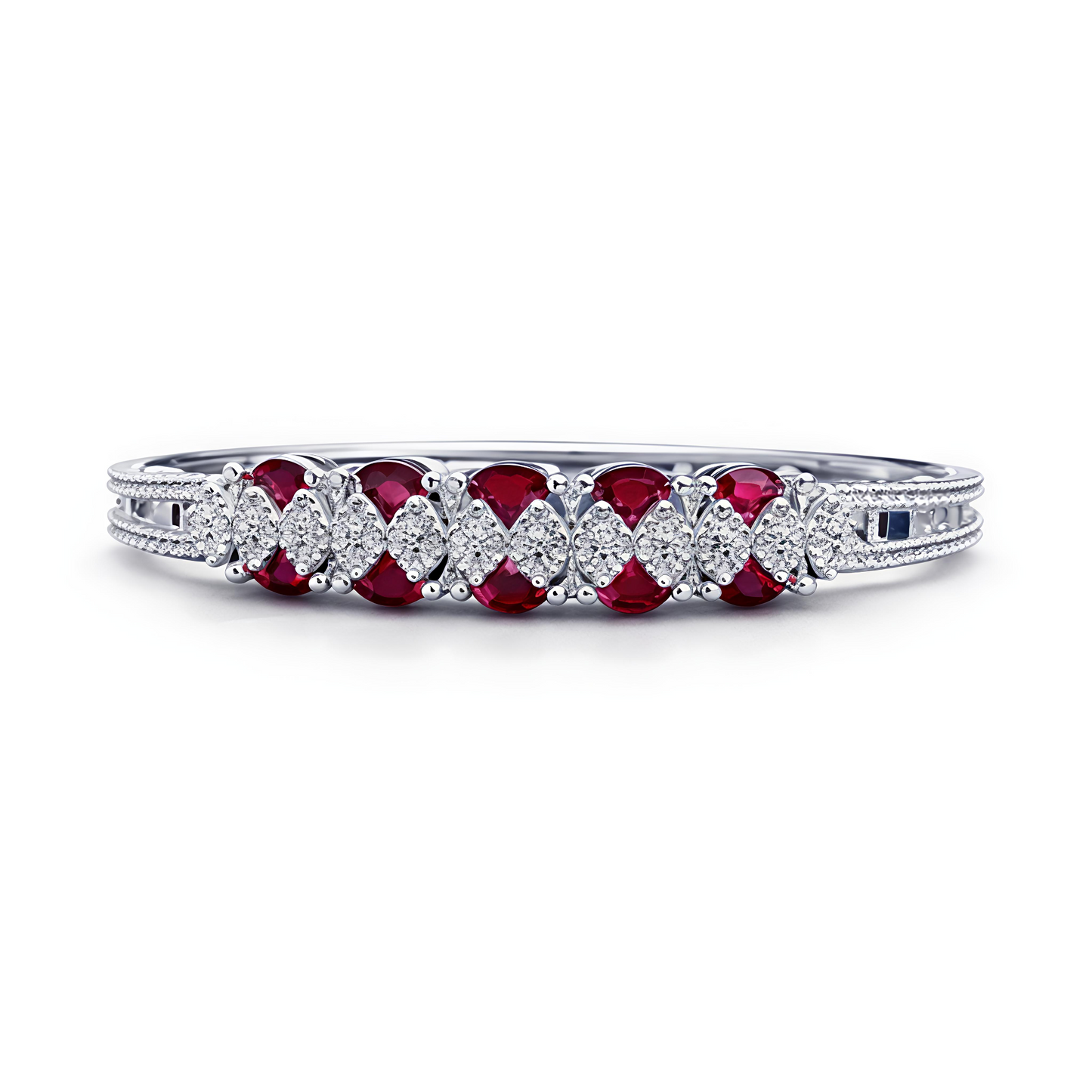 Luxury Ruby Red Crystal Bracelet for Women (BAR6)