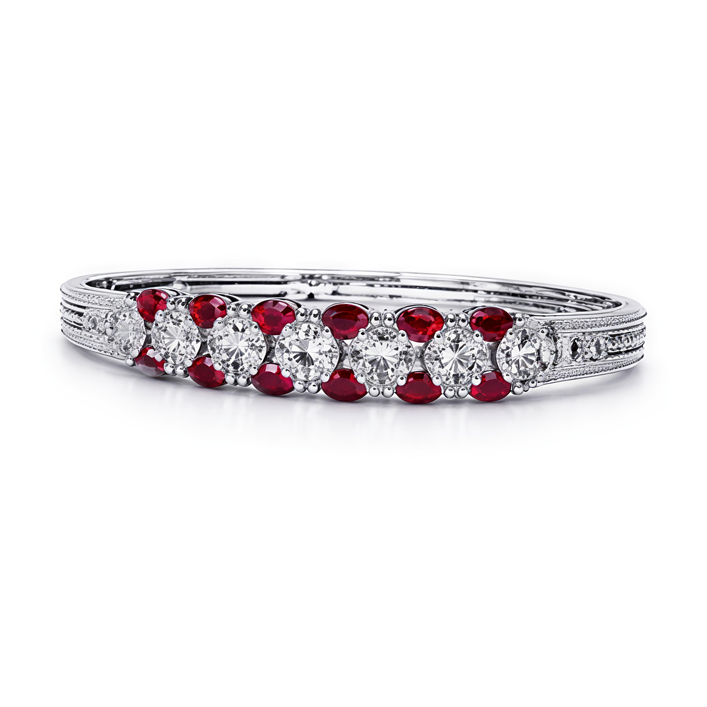 Luxury Ruby Red Crystal Bracelet for Women (BAR6)