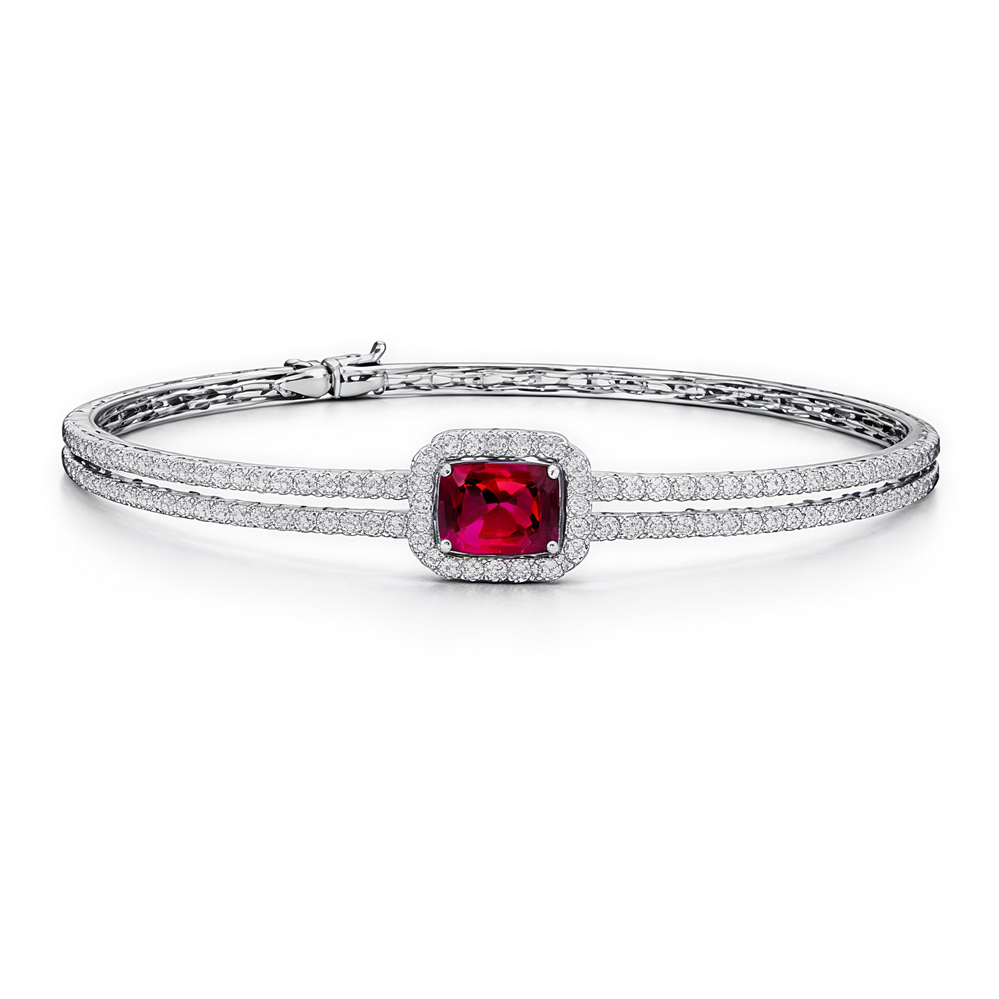 Premium Ruby Crystal Bracelet (BAR3)