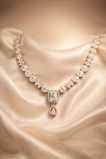 Luxury Crystal American Diamond Necklace Set (MAN23)