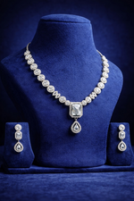 Luxury Crystal American Diamond Necklace Set (MAN23)