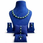 Emerald Green Stone Jewellery Combo Set for Women (MAN13)