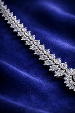Luxury Crystal Drop American Diamond Necklace Set (MAN06)