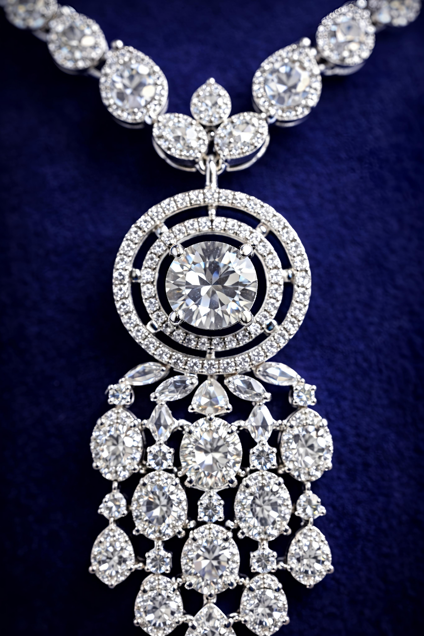 Luxury American Diamond Necklace Set (MAN01)