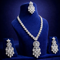 Luxury American Diamond Necklace Set (MAN01)