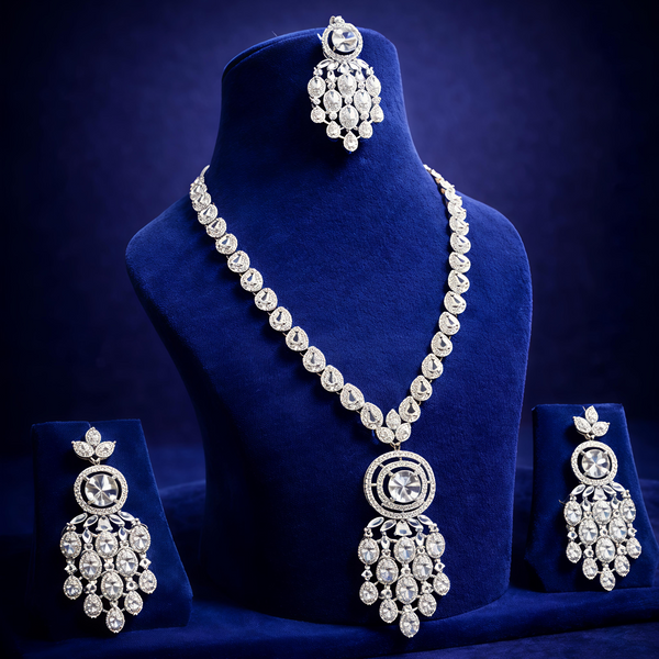 Luxury American Diamond Necklace Set (MAN01)