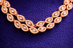 Stylish Gold Plated Leaf Design Necklace Set (MAN12)