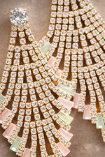 Elegant Crystal Tassel Drop Earrings for Women
