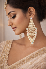 Elegant Crystal Tassel Drop Earrings for Women